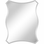 Homeroots - 32" Silver Novelty Glass Framed Accent Mirror - Image 6