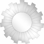 Homeroots - 30" Clear Sunburst Framed Accent Mirror