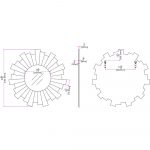 Homeroots - 30" Clear Sunburst Framed Accent Mirror - Image 6