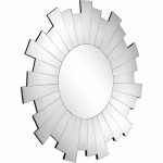 Homeroots - 30" Clear Sunburst Framed Accent Mirror - Image 3
