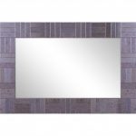 Homeroots - 35" Gray Glass Framed Accent Mirror - Image 4