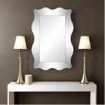 Homeroots - 35" Clear Novelty Glass Framed Accent Mirror - Image 2