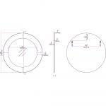 Homeroots - 30" Gray Round Glass Framed Accent Mirror - Image 6