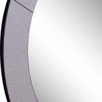 Homeroots - 30" Gray Round Glass Framed Accent Mirror - Image 4