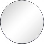 Homeroots - 32" Black Round Metal Framed Accent Mirror - Image 7