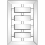 Homeroots - 24" Clear Glass Framed Accent Mirror - Image 5