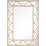 Homeroots - 44" Champagne Metal Framed Accent Mirror