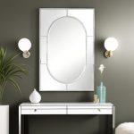 Homeroots - 48" Silver Metal Framed Accent Mirror
