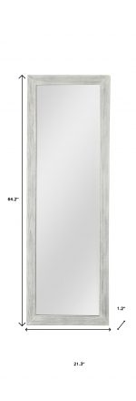 Homeroots - Brushed White Wooden Mirror - Image 7