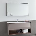 Homeroots - Jumbo Minimal Black Bathroom Vanity Mirror - Image 5