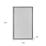 Homeroots - Jumbo Minimal Black Bathroom Vanity Mirror - Image 8