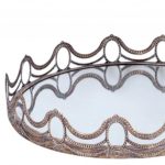 Homeroots - Set of Two Gold Round Ornate Framed Accent Mirrors - Image 6