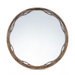 Homeroots - Set of Two Gold Round Ornate Framed Accent Mirrors - Image 5