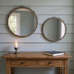 Homeroots - Set of Two Gold Round Ornate Framed Accent Mirrors - Image 3