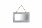 Homeroots - 9" Silver Metal Framed Accent Mirror - Image 5