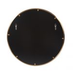 Homeroots - 32" Antiqued Brushed Brass Round Wall Mirror - Image 4