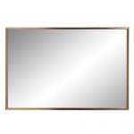 Homeroots - Antiqued Brushed Brass Rectangular Wall Mirror - Image 3