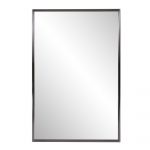 Homeroots - 36" Gray Metal Framed Accent Mirror