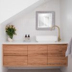 Homeroots - Warm Gray Faux Wood Square Mirror - Image 4