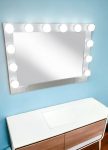 Homeroots - 28" White Wood Framed Accent Mirror