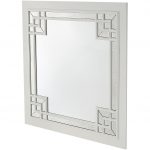 Homeroots - 39" White Square Accent Wood Mirror - Image 5