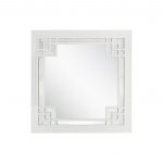 Homeroots - 39" White Square Accent Wood Mirror - Image 7