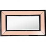 Homeroots - 26" Rose Gold Wood Framed Accent Mirror