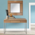 Homeroots - 35" Brown Square Accent Wood Mirror - Image 9