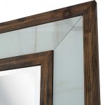 Homeroots - 32" Brown Wood Framed Accent Mirror - Image 5
