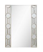 Homeroots - 35" Champagne Accent Wood Framed Mirror