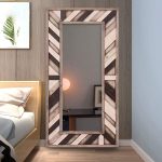 Homeroots - 71" Ivory and Gray Wood Framed Leaning Accent Mirror - Image 3