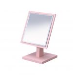 Homeroots - Pink Rectangle Makeup Shaving Tabletop Mirror