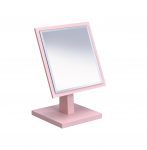 Homeroots - Pink Rectangle Makeup Shaving Tabletop Mirror