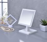 Homeroots - White Rectangle Makeup Shaving Tabletop Mirror - Image 5
