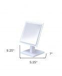 Homeroots - White Rectangle Makeup Shaving Tabletop Mirror