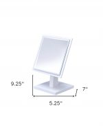 Homeroots - White Rectangle Makeup Shaving Tabletop Mirror - Image 6