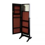 Homeroots - Brown Rectangle Cheval Standing Mirror