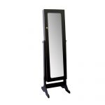 Homeroots - Brown Rectangle Cheval Standing Mirror - Image 3