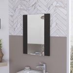 Homeroots - 24" Black Wood Framed Bathroom Vanity Mirror - Image 6