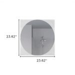 Homeroots - 24" Clear Square Framed Bathroom Over Vanity Mirror - Image 9