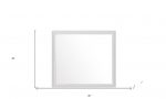 Homeroots - 35" White Framed Dresser Mirror - Image 6