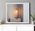 Homeroots - 35" White Framed Dresser Mirror