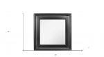 Homeroots - 38" Gray Square Wood Framed Accent Mirror - Image 5