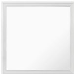 Homeroots - 38" White Square Wood Framed Accent Mirror - Image 4
