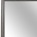 Homeroots - 37" Gray Wood Framed Accent Mirror - Image 7