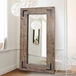 Homeroots - 75" Brown Wood Framed Leaning Accent Mirror - Image 5