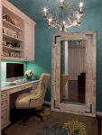 Homeroots - 75" Brown Wood Framed Leaning Accent Mirror