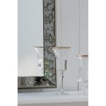 Homeroots - 12" Silver Metal Framed Antiqued Glass Accent Mirror - Image 9
