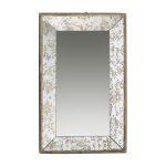 Homeroots - 20" Silver Glass Framed Accent Mirror - Image 2