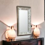 Homeroots - 24" Silver Glass Framed Accent Mirror - Image 2